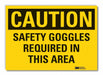 Caution Sign 7inx10in Non-PVC Polymer