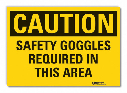 Caution Sign 7inx10in Non-PVC Polymer