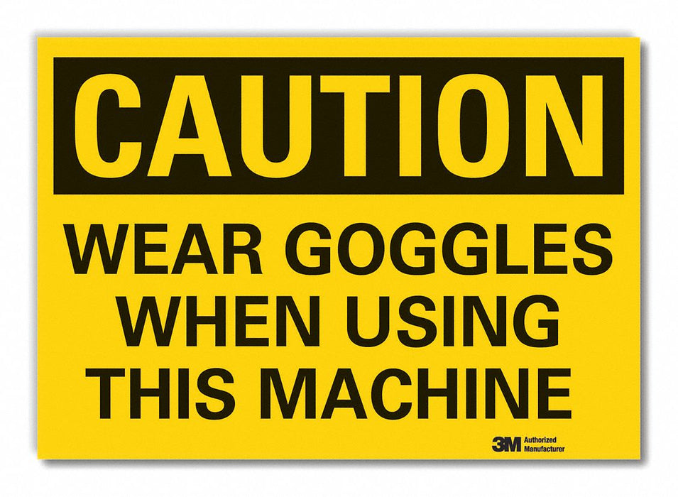 Caution Sign 10inx14in Non-PVC Polymer