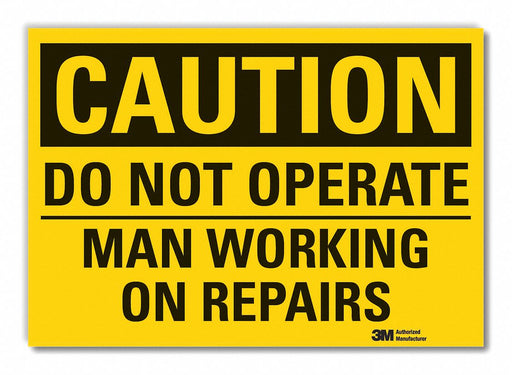 Caution Sign 10inx14in Non-PVC Polymer