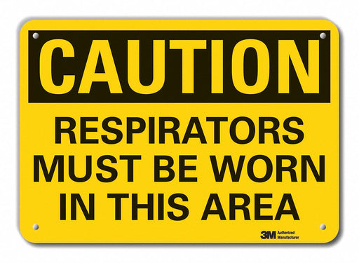 Caution Sign 10 inx14 in Plastic