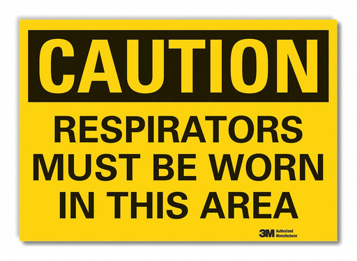 Caution Sign 7in x 10in Non-PVC Polymer