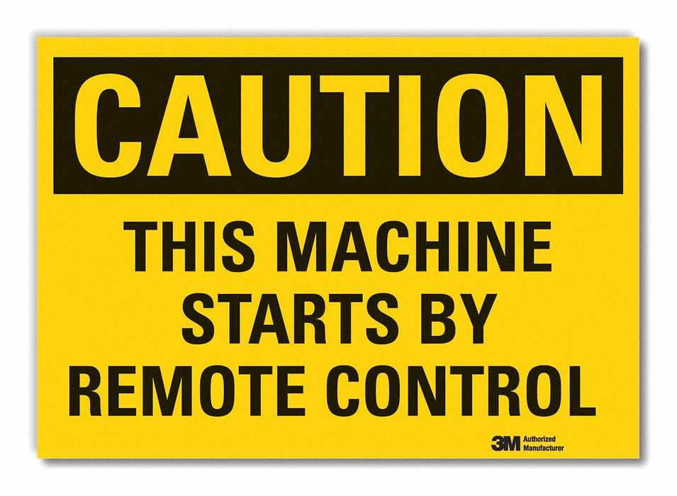 Caution Sign 10inx14in Non-PVC Polymer