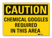 Eye Caution Rflct Label 3.5in x 5in