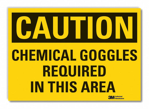 Caution Sign 7in x 10in Non-PVC Polymer