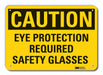 Caution Sign 7 in x 10 in Aluminum