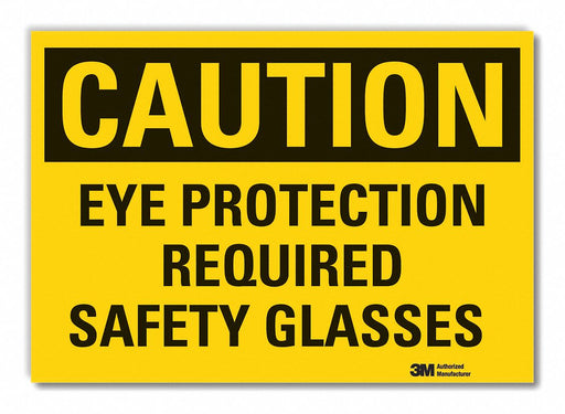 Caution Sign 7inx10in Non-PVC Polymer