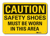 Caution Sign 10 in x 14 in Plastic