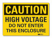 Caution Sign 7inx10in Non-PVC Polymer