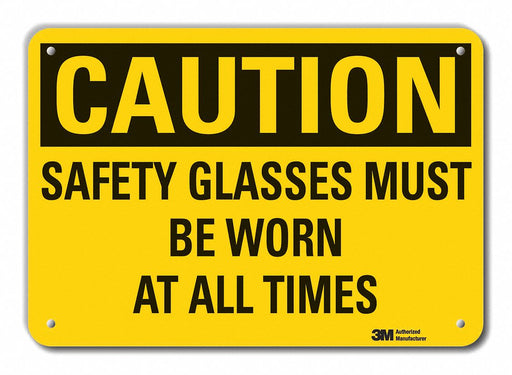 Rflct Eye Caution Sign 7x10in Aluminum