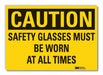 Eye Caution Rflct Label 7 in x 10 in