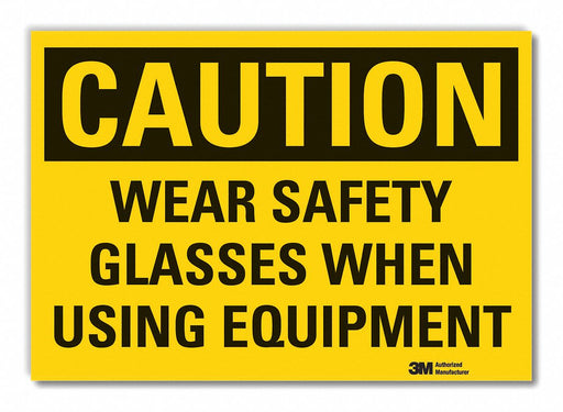 Caution Sign 7in x 10in Non-PVC Polymer
