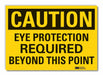 Eye Caution Rflctv Label 10inx14in