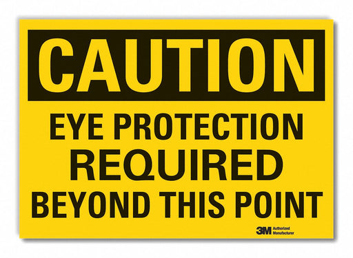 Caution Sign 7inx10in Non-PVC Polymer