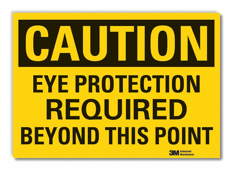Eye Caution Rflctv Label 5inx7in