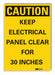 Caution Sign 10inx7in Non-PVC Polymer