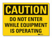 Caution Sign 10inx14in Non-PVC Polymer