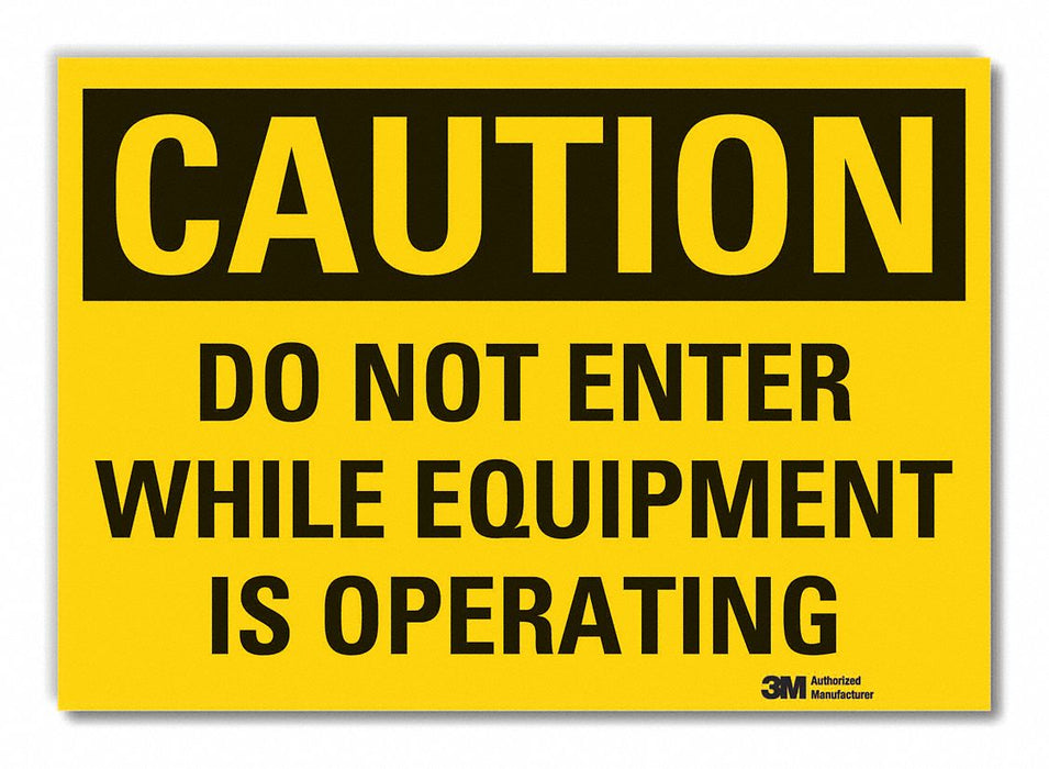 Caution Sign 10inx14in Non-PVC Polymer
