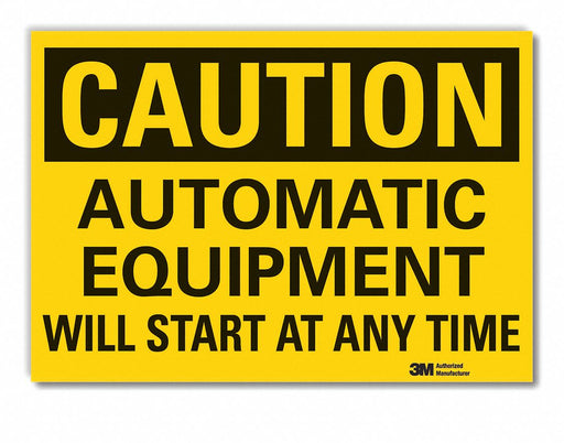 Caution Sign 7inx10in Non-PVC Polymer
