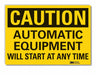 Caution Sign 7inx10in Non-PVC Polymer