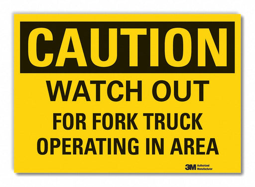 Caution Sign 10inx14in Non-PVC Polymer