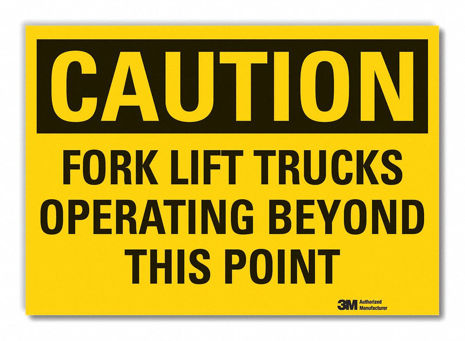 Caution Sign 10inx14in Non-PVC Polymer