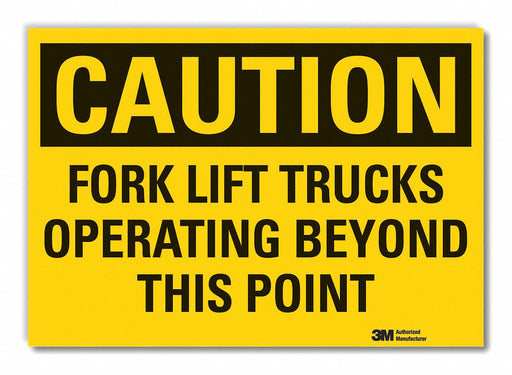 Caution Sign 7inx10in Non-PVC Polymer