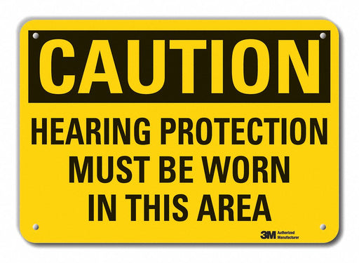 Caution Sign 10 inx14 in Plastic