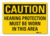 Caution Sign 7in x 10in Non-PVC Polymer