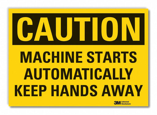 Caution Sign 7inx10in Non-PVC Polymer