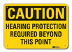 Caution Sign 10 inx14 in Plastic