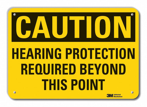 Caution Sign 10 inx14 in Plastic