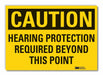 Caution Sign 7inx10in Non-PVC Polymer