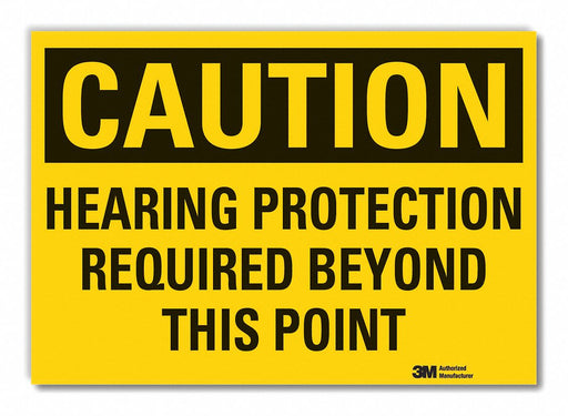 Caution Sign 7inx10in Non-PVC Polymer
