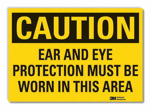 Caution Sign 7inx10in Non-PVC Polymer