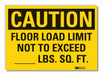 Caution Sign 7inx10in Non-PVC Polymer