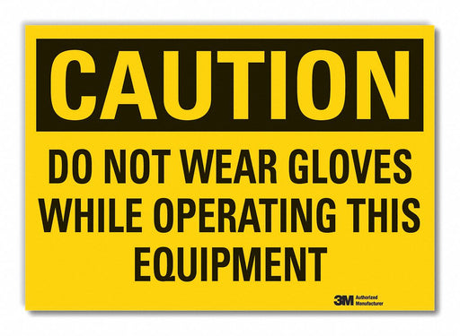 Caution Sign 7in x 10in Non-PVC Polymer
