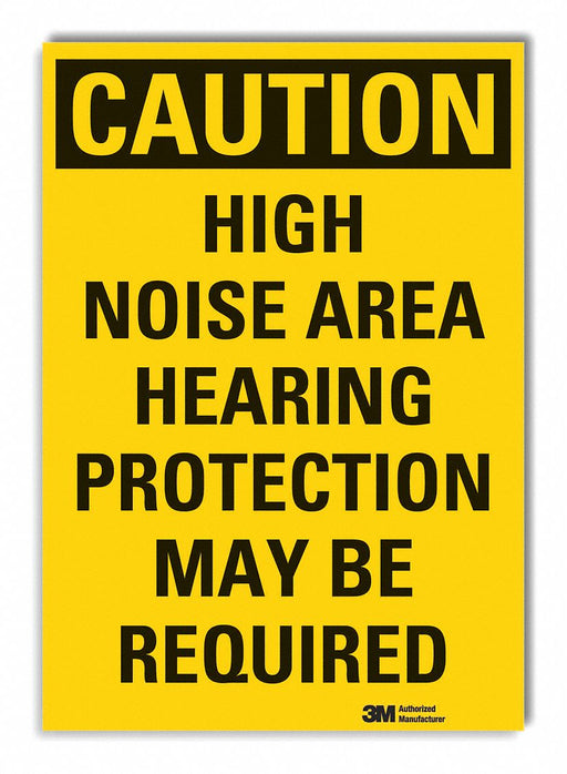 Caution Sign 10inx7in Non-PVC Polymer