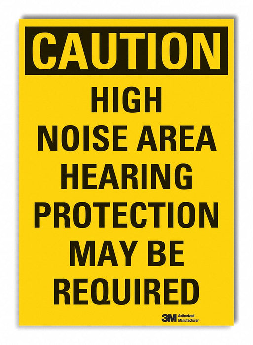 Caution Sign 10inx7in Non-PVC Polymer