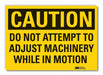Caution Sign 10in x 14in Non-PVC Polymer