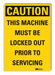 Caution Sign 14inx10in Non-PVC Polymer