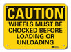 Caution Sign 7 in x 10 in Aluminum