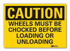 Caution Sign 7inx10in Non-PVC Polymer