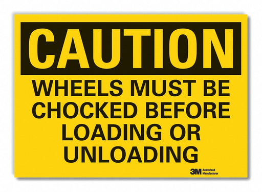 Caution Sign 7inx10in Non-PVC Polymer