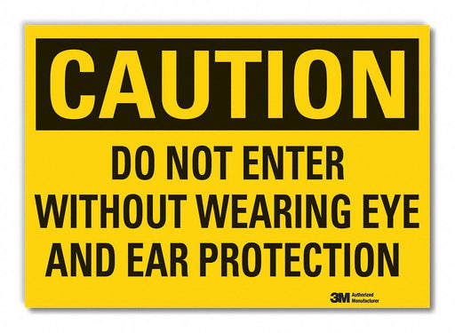 Caution Sign 10inx14in Non-PVC Polymer