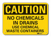 Caution Sign 10 in x 14 in Plastic