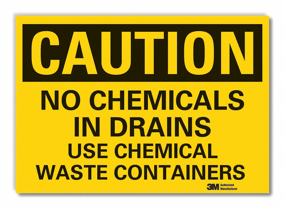 Chemical Disposal Caut RflctvLbl 3.5x5in