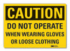 Caution Sign 7inx10in Non-PVC Polymer
