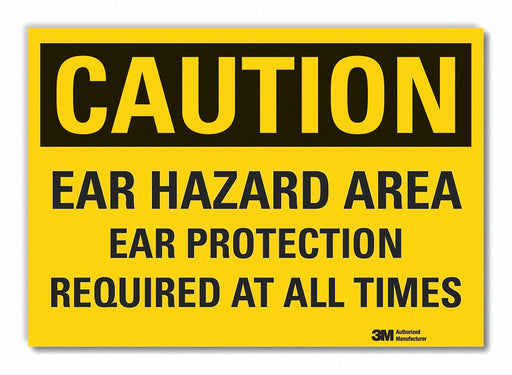 Caution Sign 7in x 10in Non-PVC Polymer