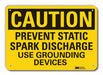 Caution Sign 7 in x 10 in Plastic